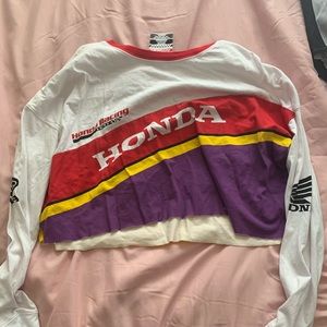Honda crop long sleeve